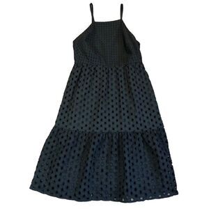 Ann Taylor Loft Petites Sundress Black Eyelet Size 0 Petite